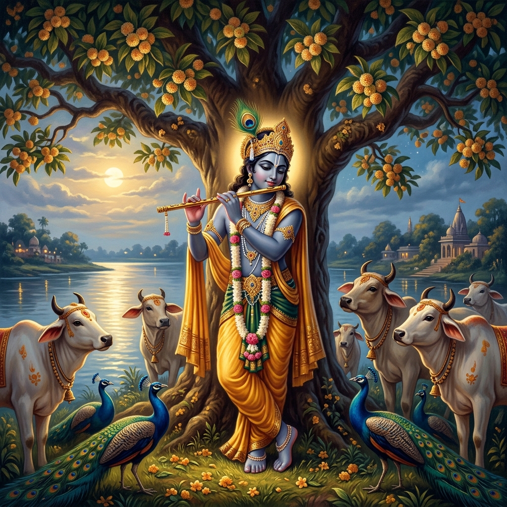 Lord Krishna and Arjuna